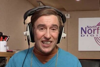 Steve Coogan as &lsquo;Alan Partridge&rsquo; wearing DT100&rsquo;s